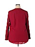 Nine West Red Long Sleeve Blouse Size XL - photo 2