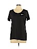 Nike 100% Polyester Black Active T-Shirt Size L - photo 1