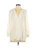 1.State 100% Polyester Ivory 3/4 Sleeve Blouse Size L - photo 1