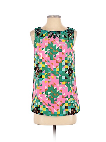 Tory Burch Sleeveless Silk Top (view 1)