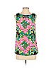 Tory Burch 100% Silk Green Sleeveless Silk Top Size 2 - photo 1