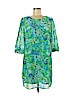 New Directions 100% Polyester Green Casual Dress Size L (petite) - photo 1