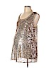 Motherhood 100% Polyester Gold Sleeveless Blouse Size L - photo 1
