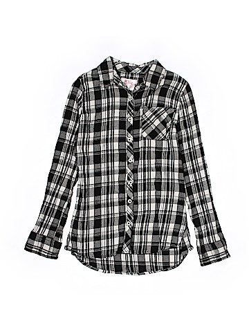 Justice Long Sleeve Button-Down Shirt (view 1)