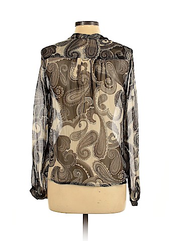 Ella Moss Long Sleeve Silk Top (view 2)
