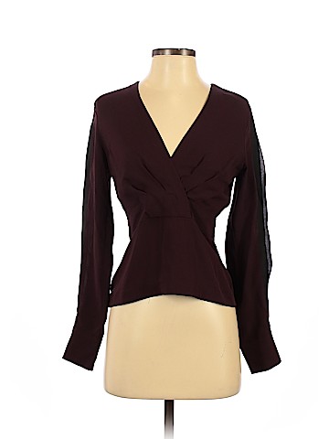 Yigal Azrouël New York Long Sleeve Silk Top (view 1)