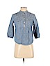Gap 100% Cotton Blue 3/4 Sleeve Blouse Size XS - photo 1