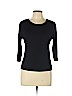 Max Mara Black 3/4 Sleeve T-Shirt Size L - photo 1