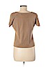 Dana Buchman 100% Silk Tan Short Sleeve Silk Top Size M (petite) - photo 2