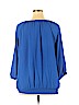 Lane Bryant 100% Polyester Blue 3/4 Sleeve Blouse Size 16 - 14 Plus - photo 2
