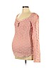 Motherhood Pink Long Sleeve Blouse Size L - photo 1