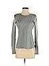 Theory Gray Long Sleeve Top Size S - photo 1