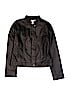 Gymboree 100% Rayon Black Faux Leather Jacket Size 10 - 12 - photo 1