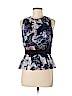 Diane von Furstenberg 100% Silk Blue Sleeveless Silk Top Size 8 - photo 1