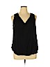 Old Navy 100% Rayon Black Sleeveless Blouse Size 1X - photo 1