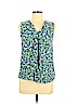 Talbots 100% Cotton Green Sleeveless Top Size M (petite) - photo 1