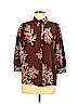 Valentino Roma Brown 3/4 Sleeve Blouse Size 8 - photo 1