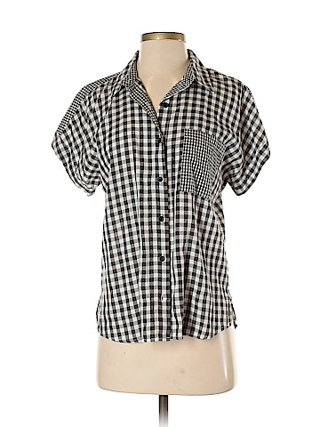 Statement Short Sleeve Button-Down Shirt (view 1)