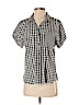 Statement Gray Short Sleeve Button-Down Shirt Size XS (petite) - photo 1