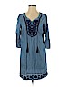 Crown & Ivy 100% Lyocell Blue Casual Dress Size 2 (petite) - photo 1