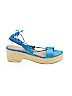 C Label Blue Sandals Size 10 - photo 1