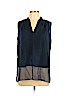 Elie Tahari Blue Sleeveless Blouse Size M - photo 1
