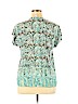 Style&Co 100% Rayon Blue Short Sleeve Blouse Size 14 (petite) - photo 2