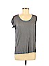 A.L.C. 100% Modal Gray Short Sleeve T-Shirt Size S - photo 1