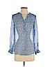 Liz Claiborne 100% Polyester Blue Long Sleeve Blouse Size S (petite) - photo 1