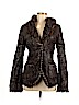 Save The Queen Brown Faux Leather Jacket Size M - photo 1