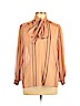 Hemant And Nandita 100% Polyester Orange Long Sleeve Blouse Size M (petite) - photo 1