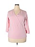 J.jill Pink Long Sleeve Top Size 2X - photo 1
