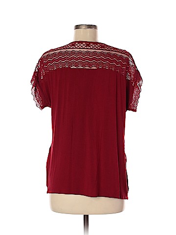 New York & Company Short Sleeve Blouse (view 2)