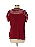 New York & Company 100% Polyester Red Short Sleeve Blouse Size M - photo 2