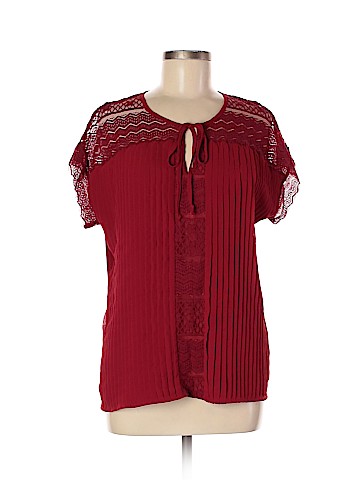 New York & Company Short Sleeve Blouse (view 1)