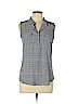 Ann Taylor LOFT 100% Rayon Blue Sleeveless Blouse Size L (petite) - photo 1