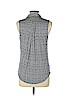 Ann Taylor LOFT 100% Rayon Blue Sleeveless Blouse Size L (petite) - photo 2