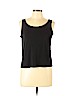 Eileen Fisher 100% Silk Black Sleeveless Silk Top Size L (petite) - photo 1