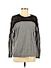 John Eshaya 100% Cotton Gray Long Sleeve Top Size S (petite) - photo 1