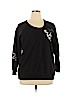 Torrid 100% Cotton Black Sweatshirt Size 0X - photo 1