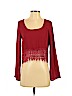 TOBI 100% Polyester Red Long Sleeve Blouse Size S - photo 1