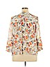 Fever 100% Polyester Ivory Long Sleeve Blouse Size XL - photo 2