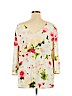 The Limited Ivory 3/4 Sleeve Blouse Size XL - photo 2
