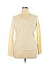 Ann Taylor 100% Cashmere Ivory Cashmere Pullover Sweater Size XL - photo 1