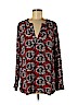 Ann Taylor LOFT 100% Polyester Red Long Sleeve Blouse Size M - photo 1