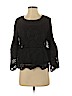 Soft Surroundings 100% Rayon Black 3/4 Sleeve Blouse Size XS (petite) - photo 1