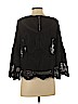 Soft Surroundings 100% Rayon Black 3/4 Sleeve Blouse Size XS (petite) - photo 2