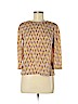 H&M 100% Polyester Ivory 3/4 Sleeve Blouse Size 6 - photo 1