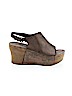 Pierre Dumas Brown Wedges Size 10 - photo 1