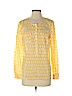 Ann Taylor LOFT Outlet 100% Cotton Yellow Long Sleeve Blouse Size S - photo 1
